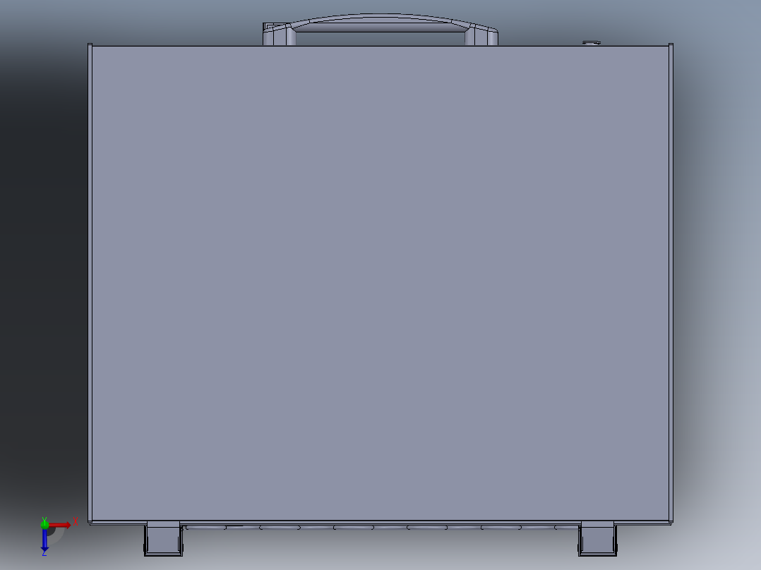 小型的冷冻柜俯视图