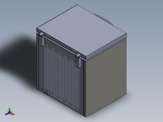 小型的冷冻柜正等轴测缩略图