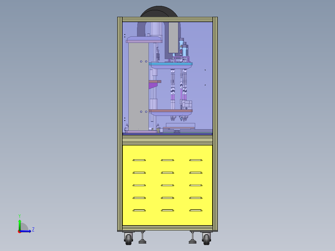 多头螺丝机、自动化LED面板螺丝锁付机左视图