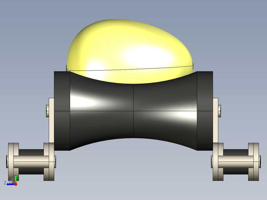 蛋托滚子链---stp右视图