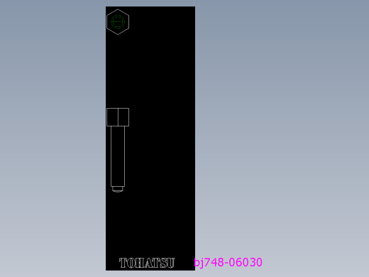 推力螺絲BJ748-2D多系列多零件图纸模型