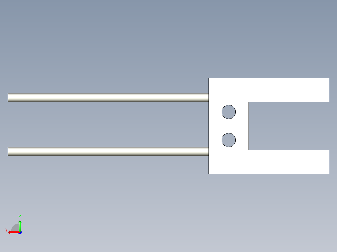 槽型光纤FT-U80后视图