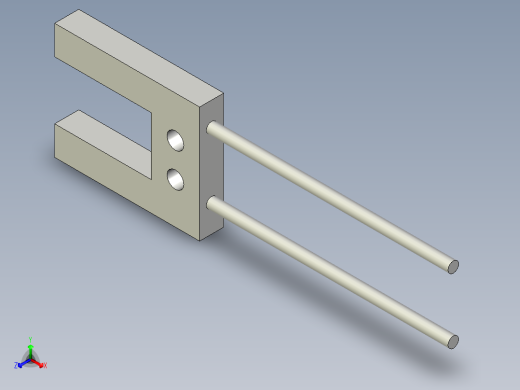 槽型光纤FT-U80正等轴测缩略图