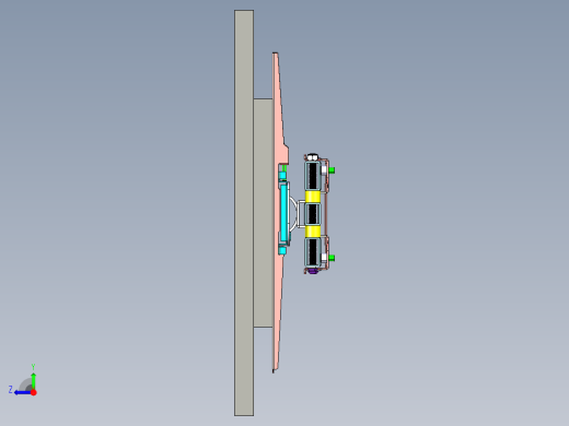 适用于 40 英寸至 65 英寸平面屏幕的平板铰接安装座电视挂壁架右视缩略图
