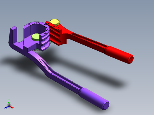 弯管机正等轴测缩略图