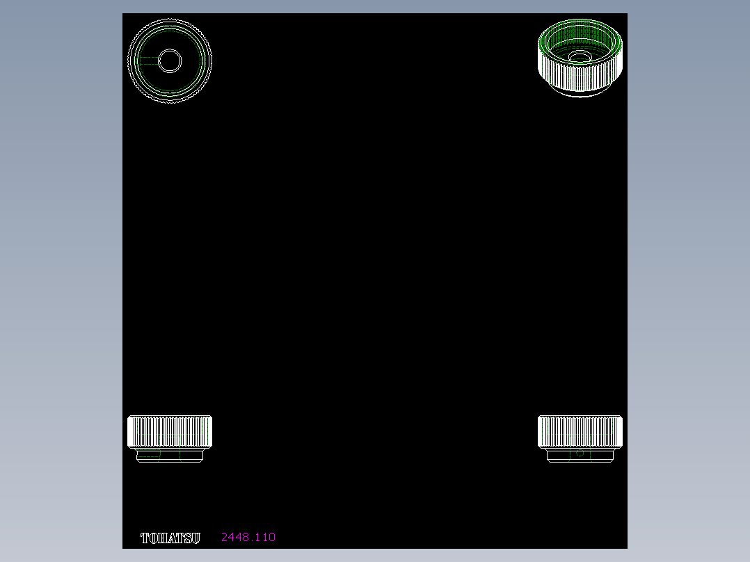 把手(鋼材)(A)2448-2D多系列多零件图纸模型