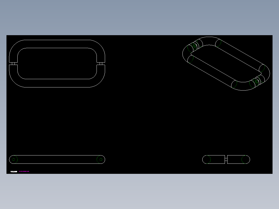 取手(不銹鋼)ER(C)-2D多系列多零件图纸模型