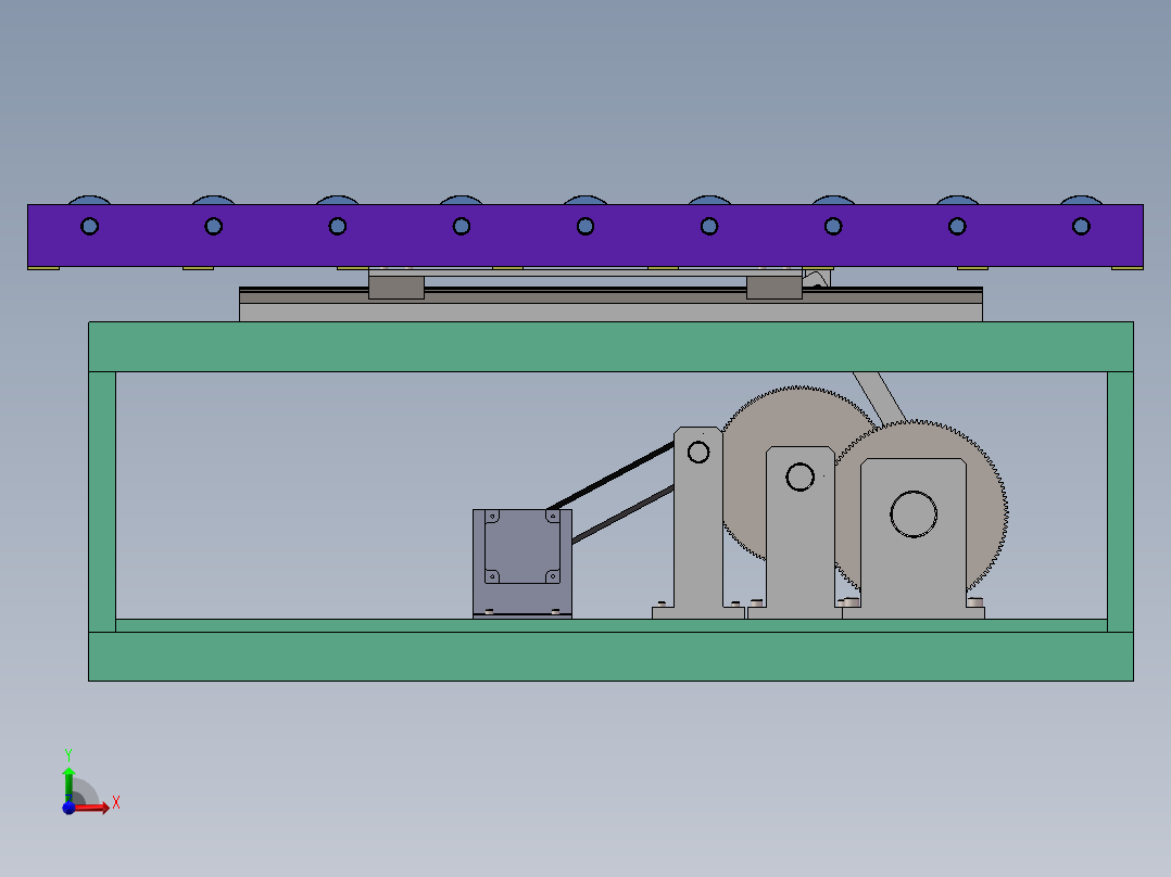 极尽式送料前视图