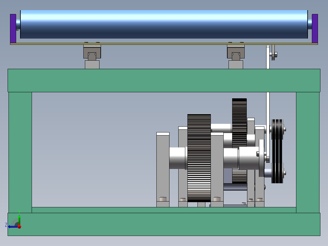 极尽式送料右视图