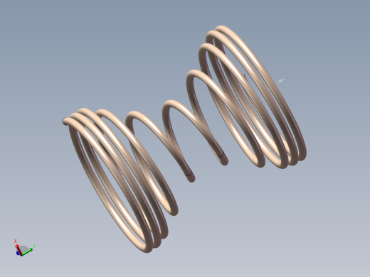 变距变径弹簧模型