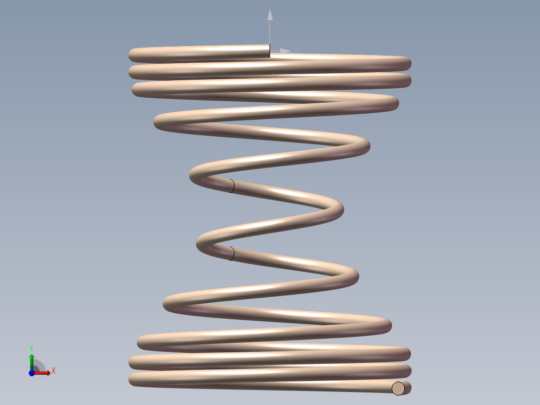 变距变径弹簧模型前视图
