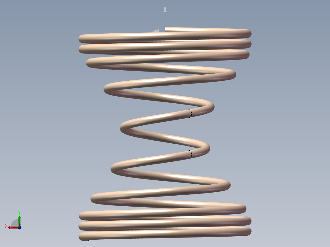 变距变径弹簧模型后视图