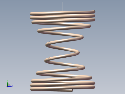 变距变径弹簧模型左视缩略图