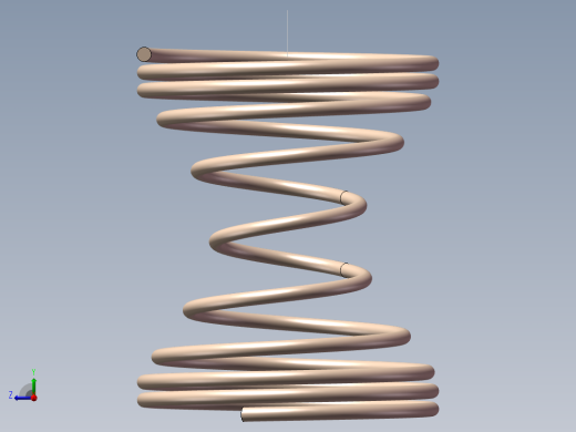 变距变径弹簧模型右视缩略图
