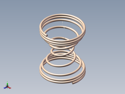 变距变径弹簧模型正等轴测缩略图