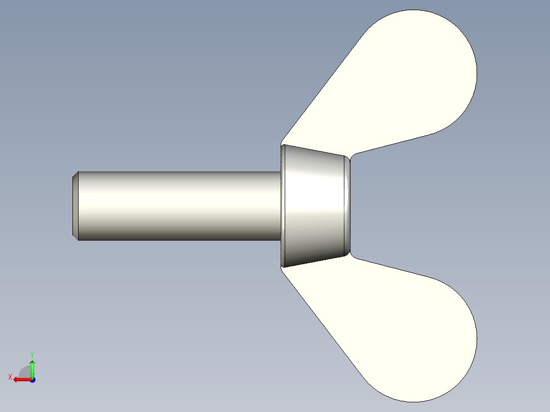 带耳螺钉-DIN_316_Wing_screws_6x0.75x18-15-11_33_2.3_17_6.stp后视图