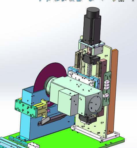 在线锯切冲切一体机(sw18可编辑+工程图+bom）