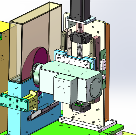 在线锯切冲切一体机(sw18可编辑+工程图+bom）