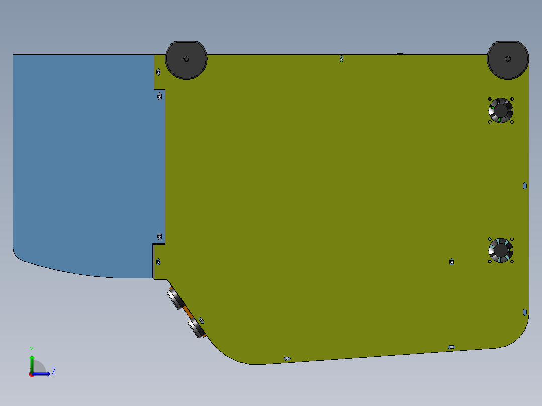 同轴剥皮机sw18可编辑左视图