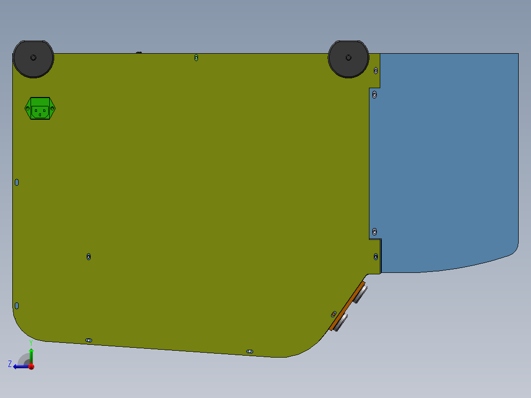 同轴剥皮机sw18可编辑右视图