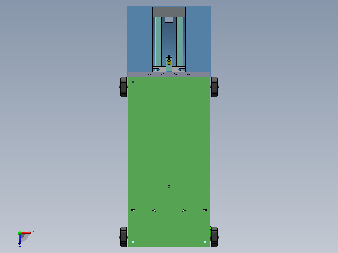 同轴剥皮机sw18可编辑俯视图