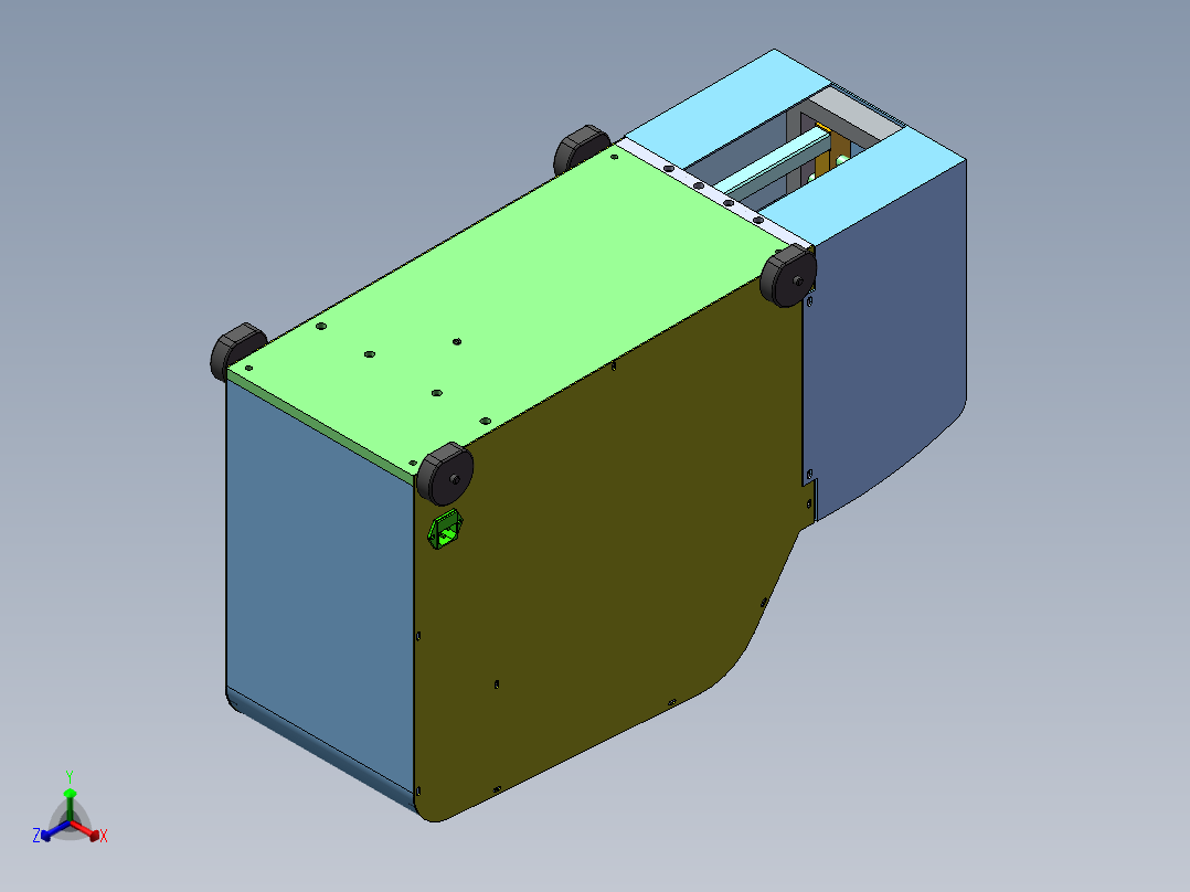 同轴剥皮机sw18可编辑正等轴测图