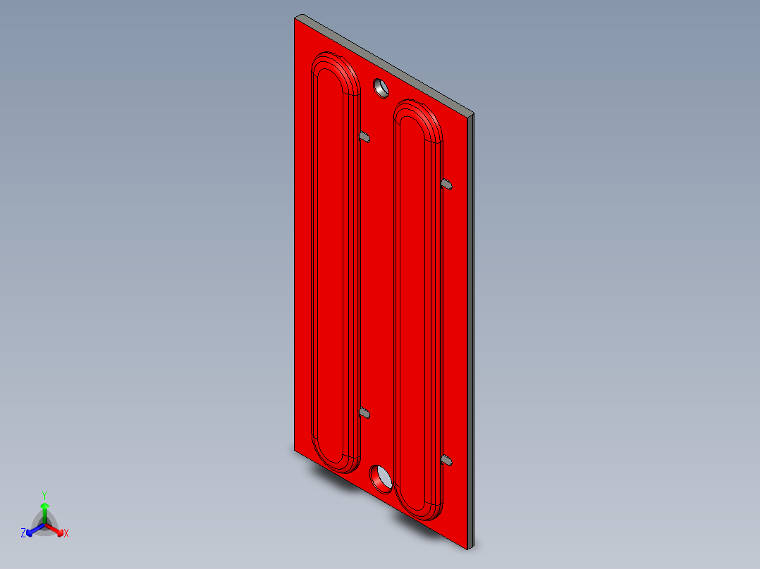 小尺寸方块铝板开粗上表面程序模型
