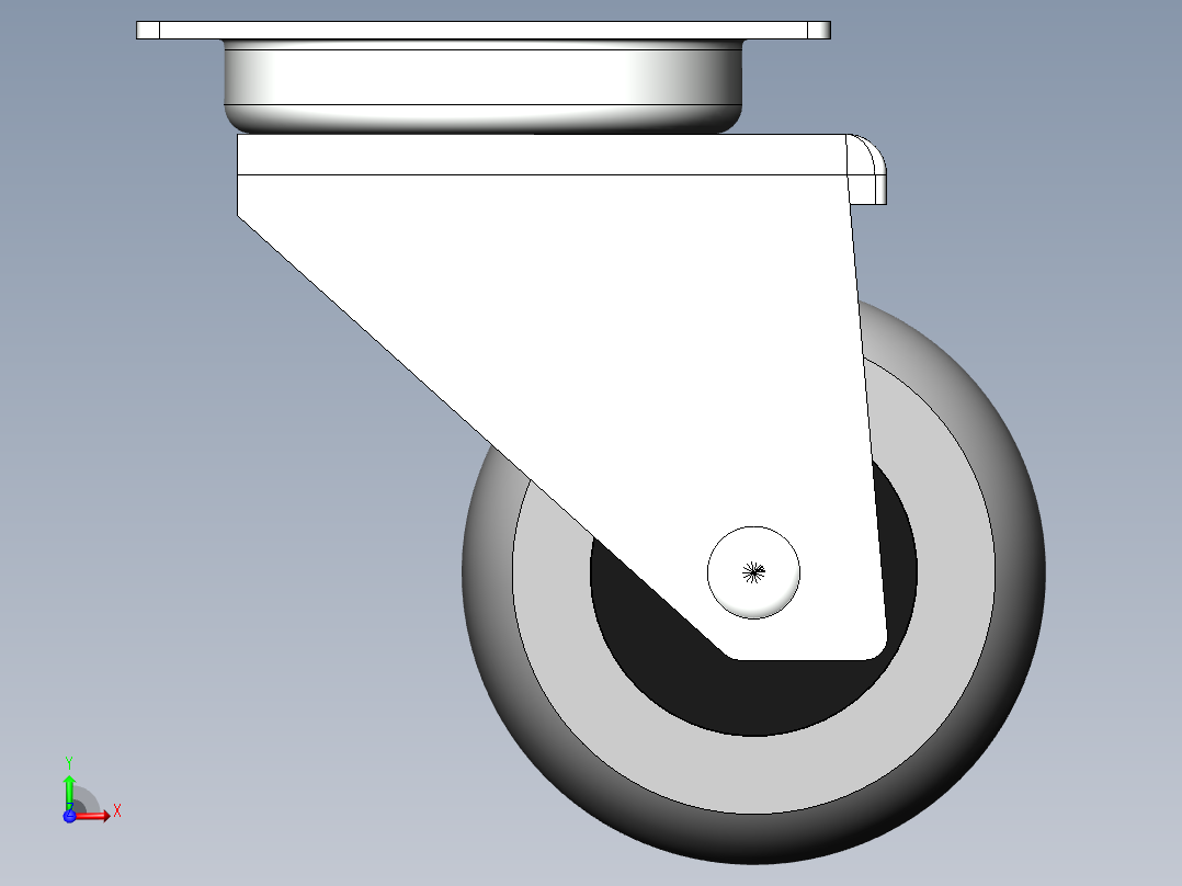 万向轮、脚轮(124)前视图