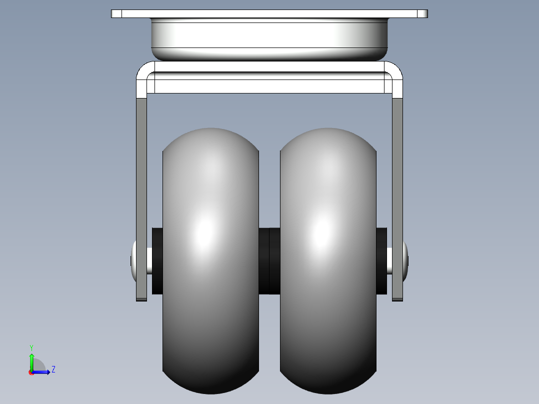 万向轮、脚轮(124)左视图