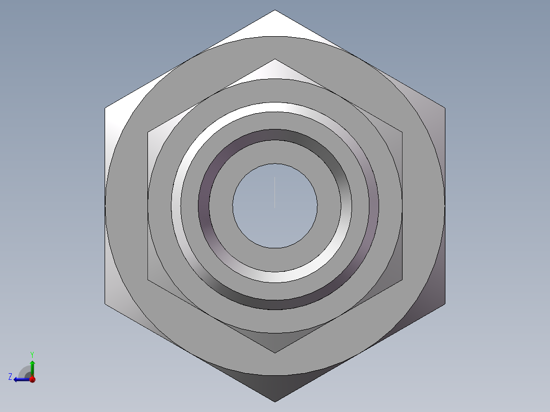 直通变径接头、2D-22-30右视图