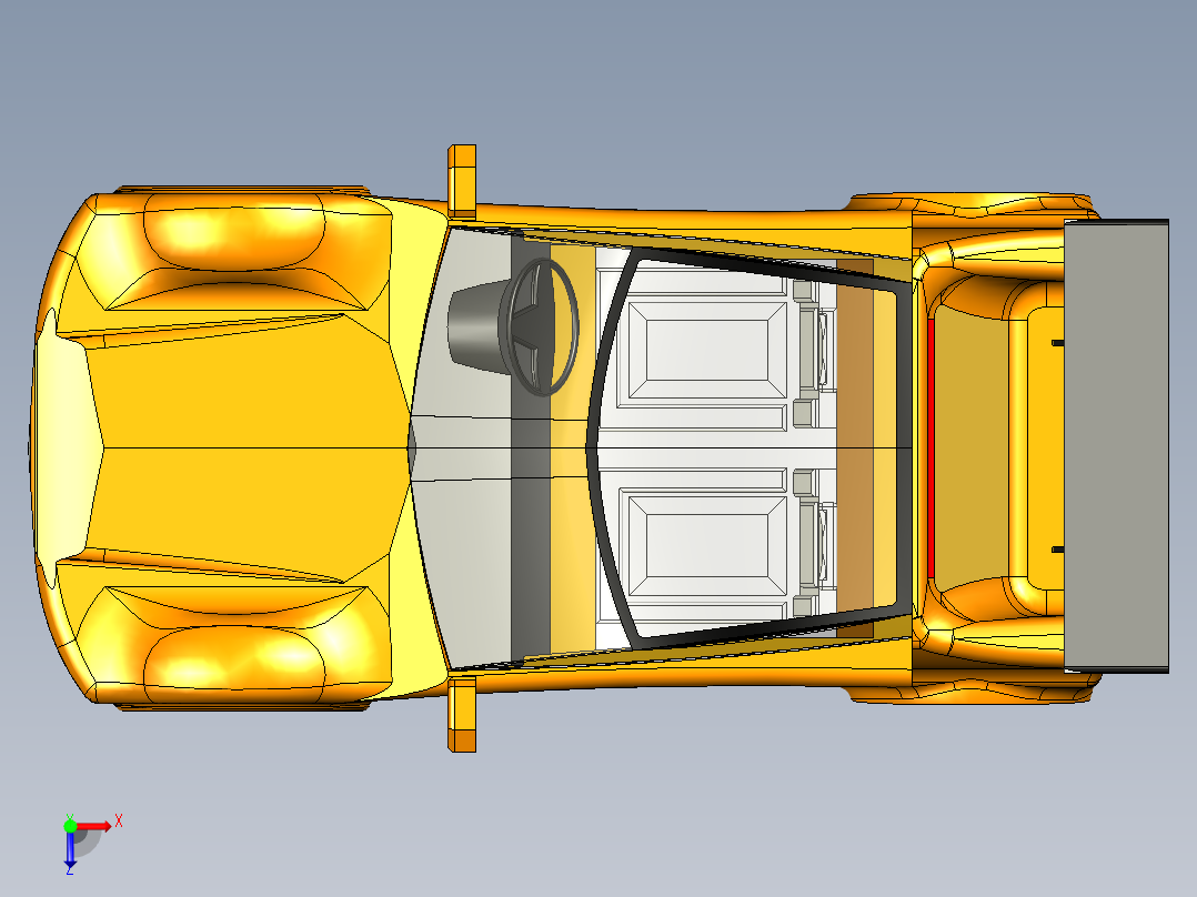 B3003253-概念 T2汽车俯视图