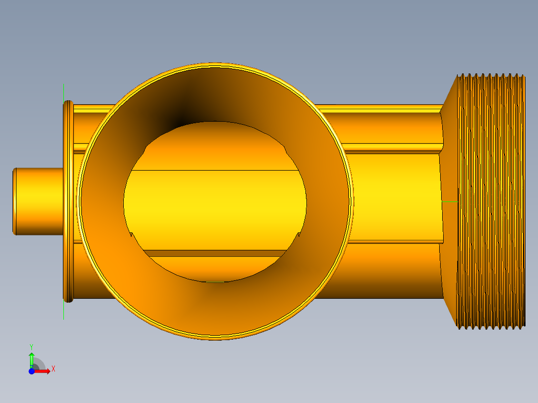手动绞肉机UG设计图纸 前视图