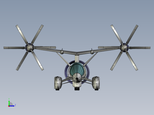 TF-X飞行概念车（PROE设计）左视缩略图
