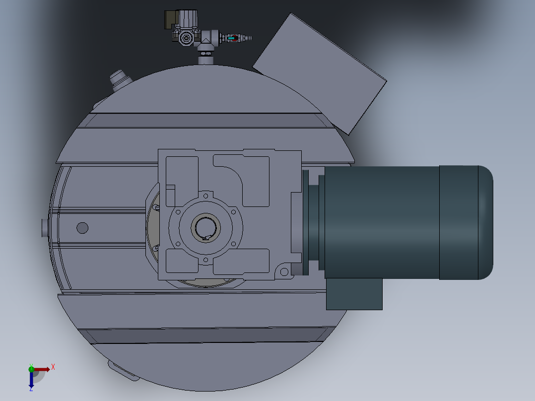 压力容积、化工搅拌罐俯视图