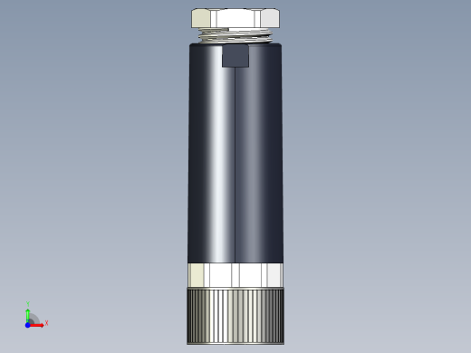 M8传感插连接器直型母插3芯前视缩略图