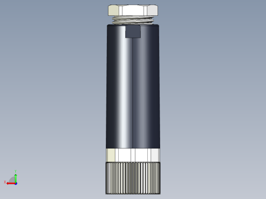 M8传感插连接器直型母插3芯后视缩略图