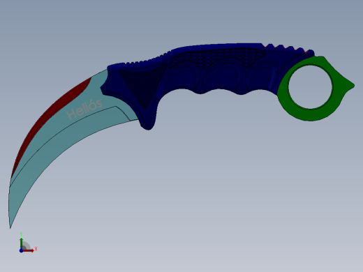 爪子刀、刀(2)前视缩略图