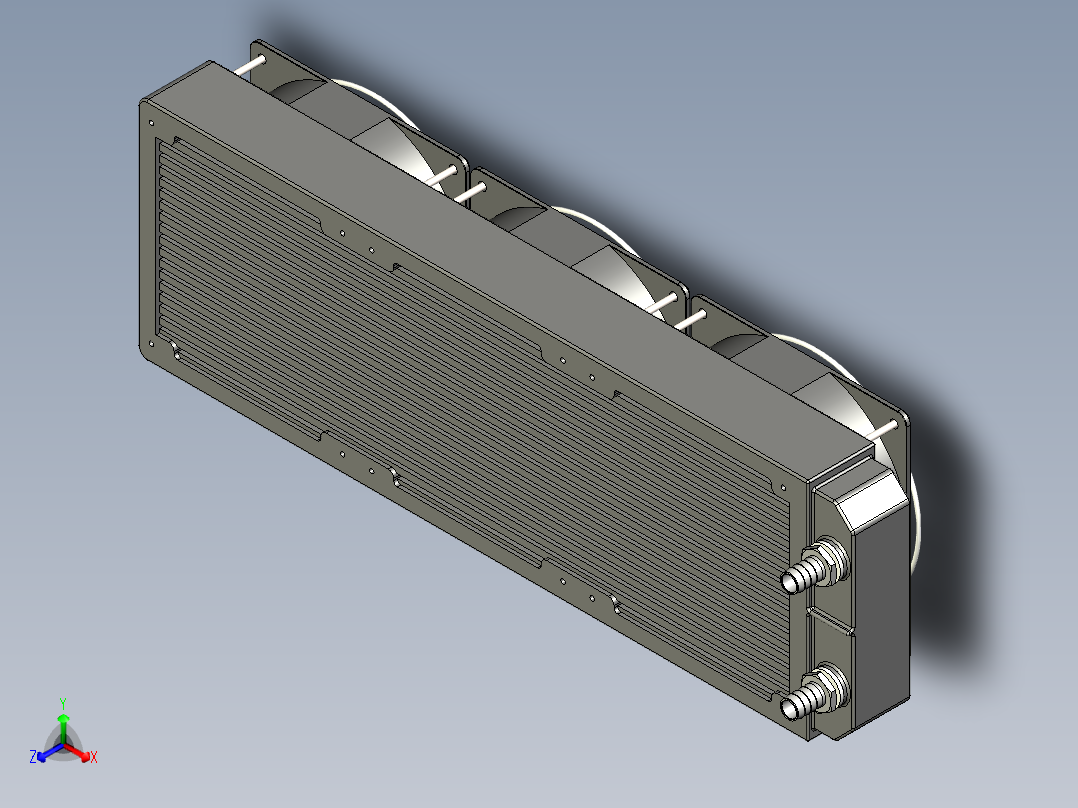 水冷排+散热风扇组件