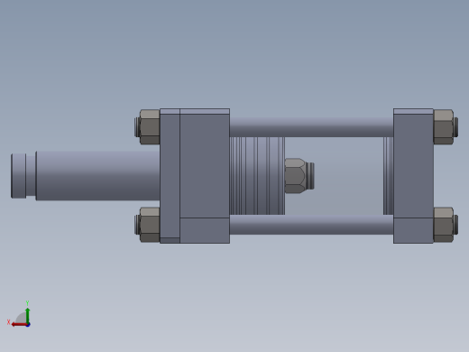 拉杆液压缸（带脚安装）100x50x99.5毫米后视缩略图