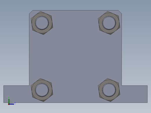 拉杆液压缸（带脚安装）100x50x99.5毫米左视缩略图