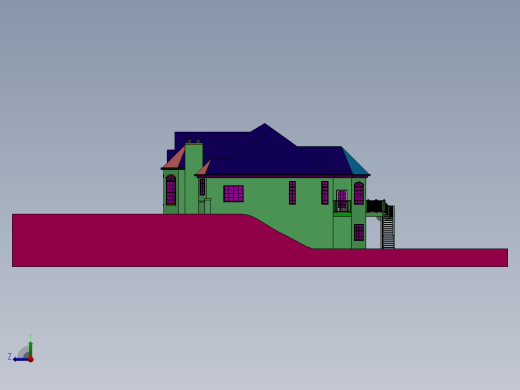 房子、建筑(223)右视缩略图