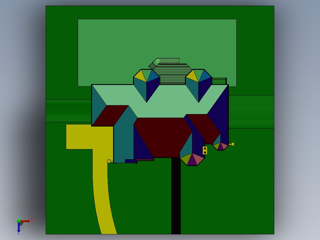 房子、建筑(223)俯视图