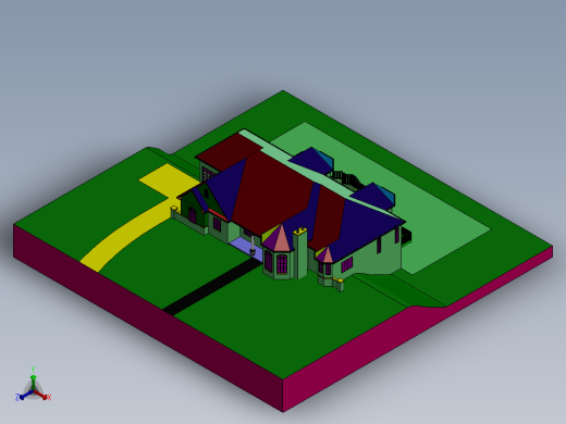 房子、建筑(223)正等轴测缩略图