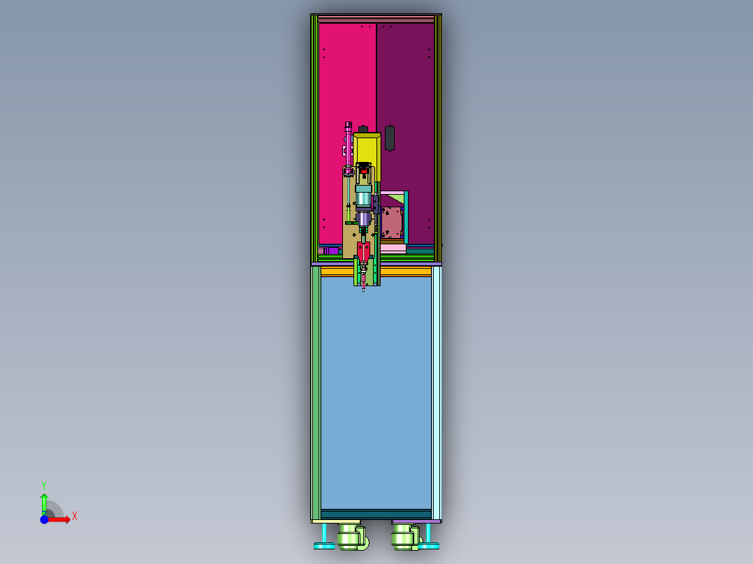 在线式辅助定位螺丝锁付设备前视图