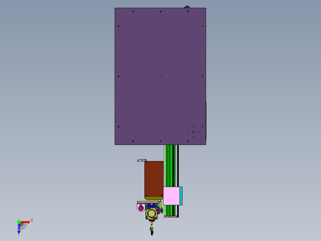 在线式辅助定位螺丝锁付设备俯视图