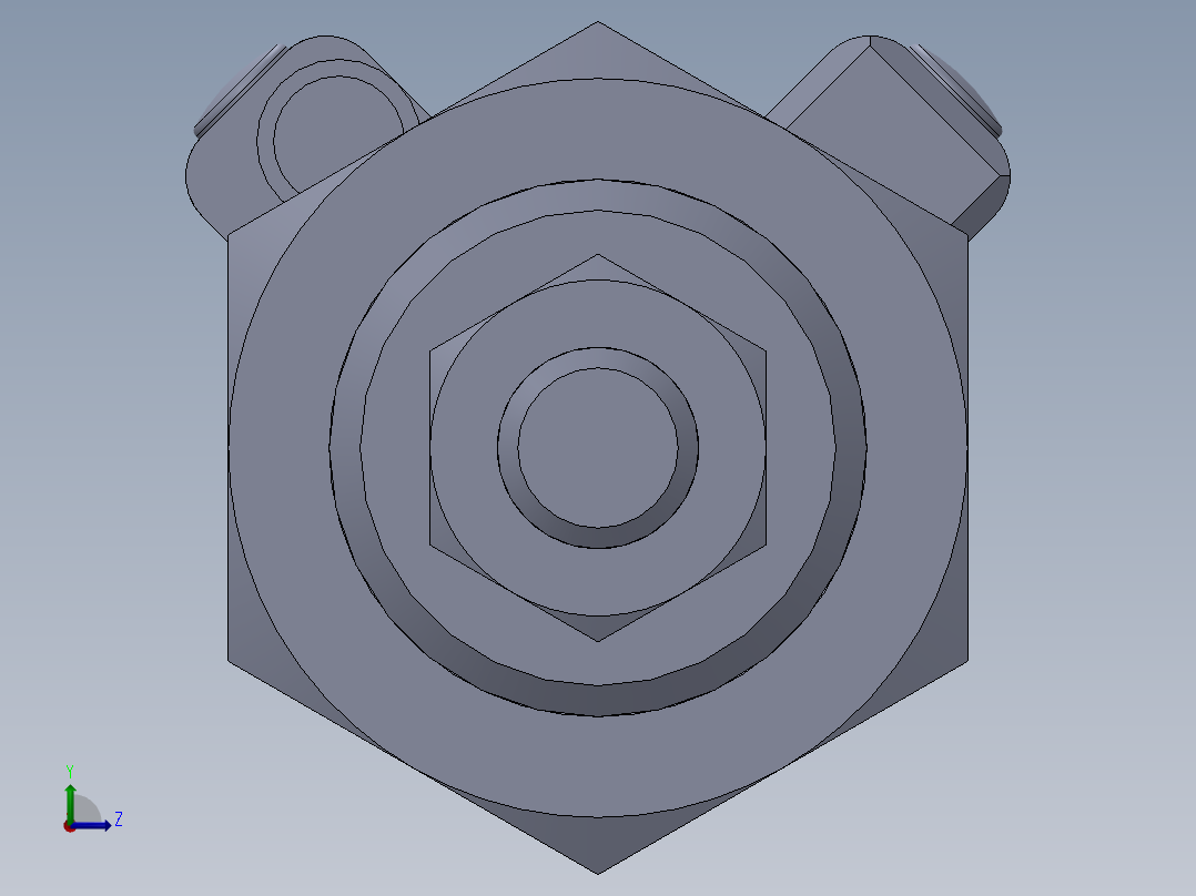 气缸MI12x15S-U-M-2左视图