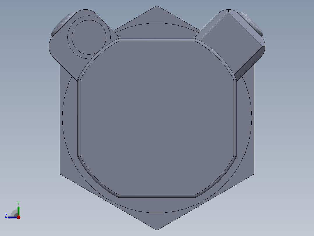 气缸MI12x15S-U-M-2右视图