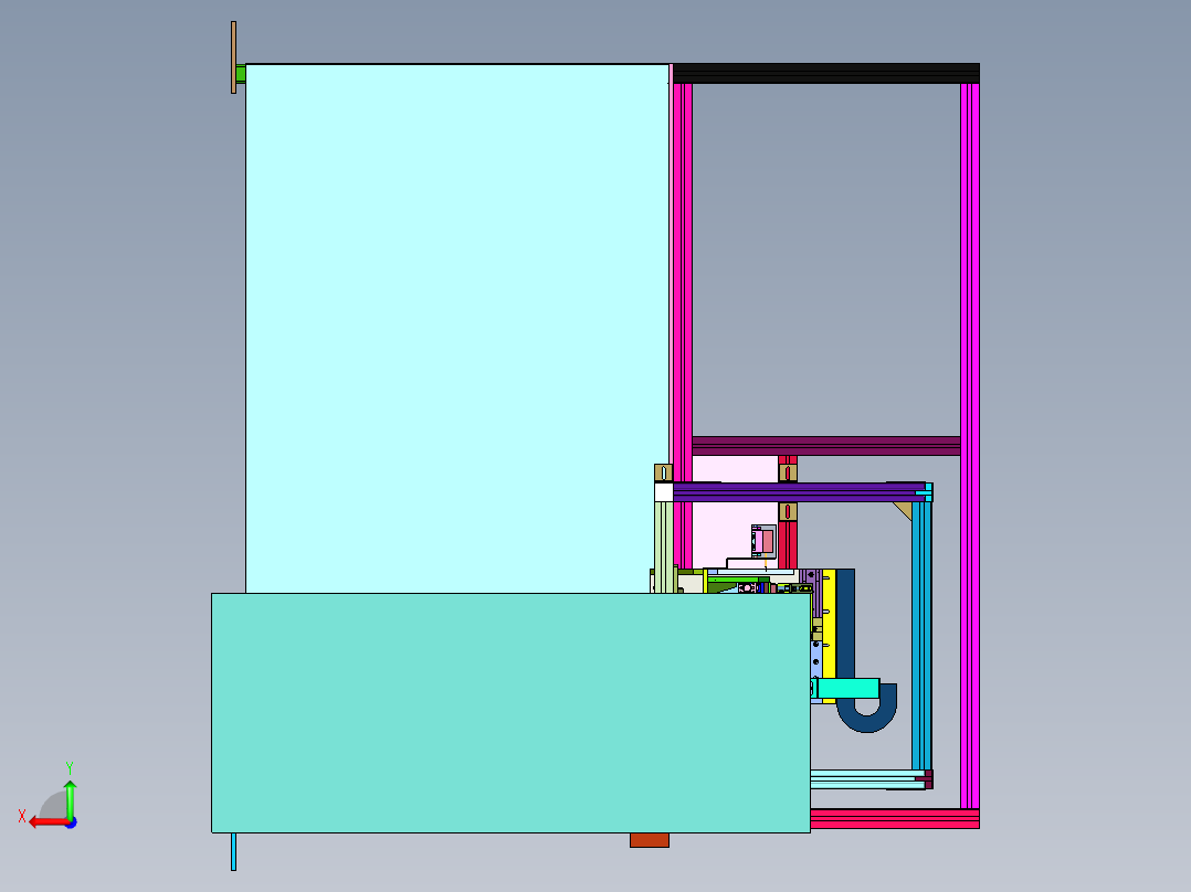 连接器制造用插针辅助排序工具后视图