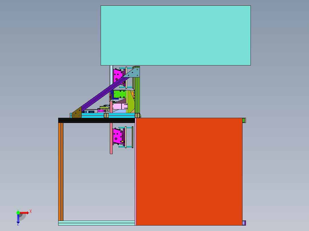 连接器制造用插针辅助排序工具俯视图