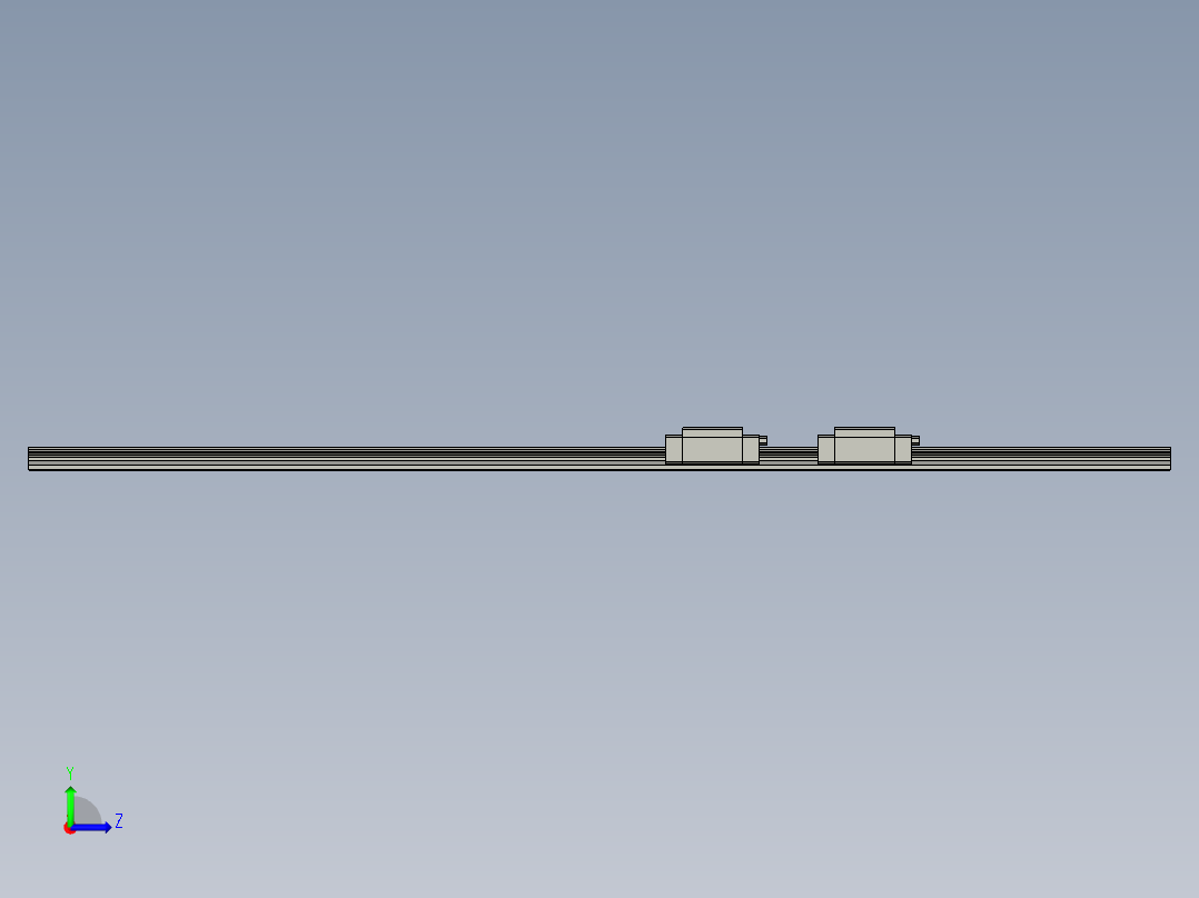 HGH-15CA-线轨4左视图